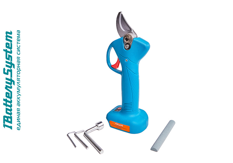 Секатор аккумуляторный б/щ Штурм!,18В, макс диам 30мм, без АКБ и ЗУ по цене 