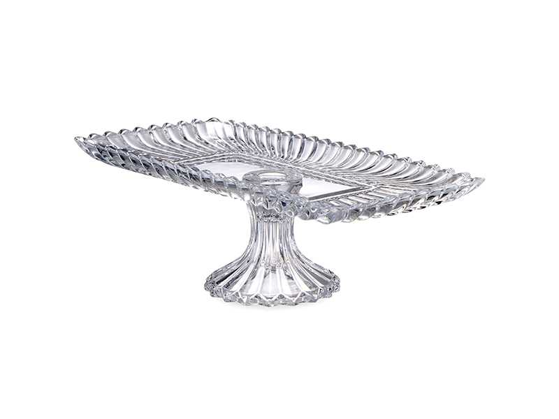 Блюдо на ножке Блеск прямоугольное 38x17,5x11,5см, стекло арт.691-146 по цене 