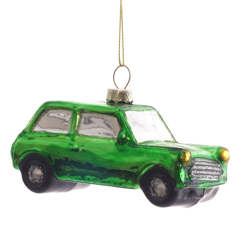 Украшение новогоднее Автомобиль 10х4,5х6см, стекло арт.805558 по цене 