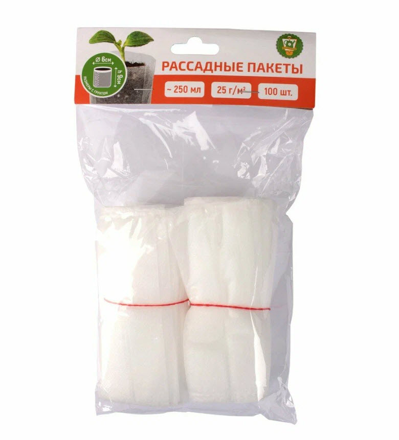 Пакеты для рассады, объем 250 мл, 100 шт/уп. GARDEN SHOW 266322 по цене 