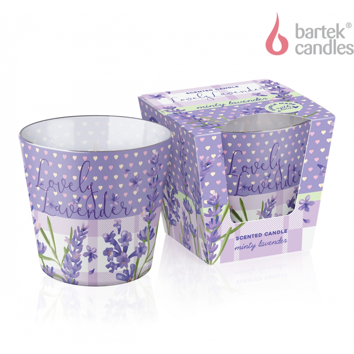 Свеча ароматизированная в стакане Прекрасная Лаванда 115гр по цене 