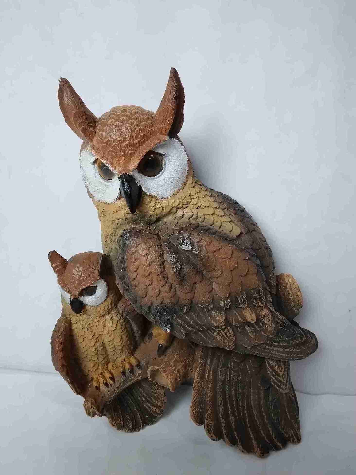 Фигура Навесные совы две 30х20х7см, полистоун арт.F213 по цене 