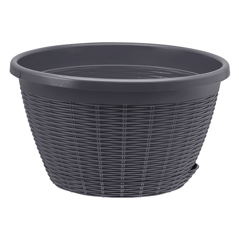Кашпо Подвесное 4,5л Антрацит пластик арт.КШ-6448 по цене 
