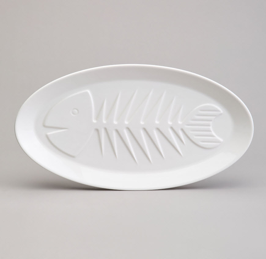 Блюдо для рыбы Лефард Натив 36x19,5x2,5см, фарфор арт.761-134 по цене 