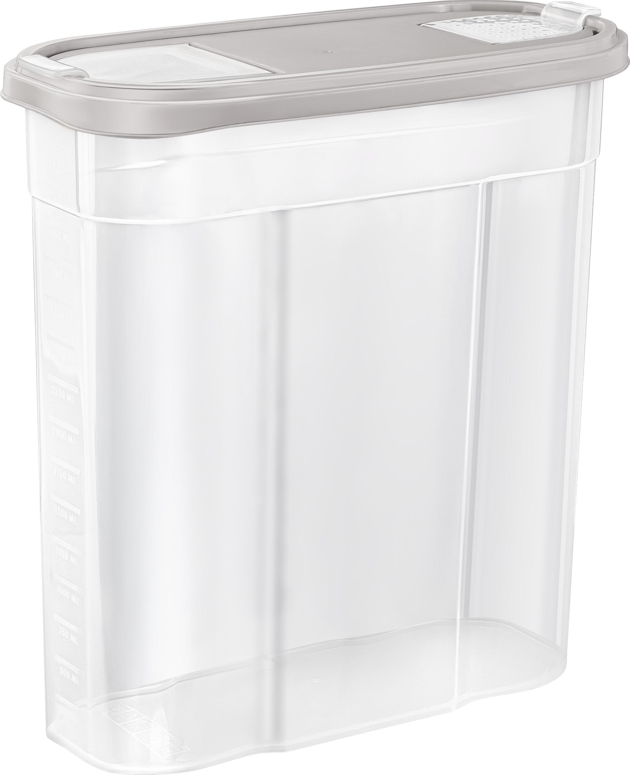 Банка для сыпучих продуктов Берген 4л пепельный жемчуг по цене 