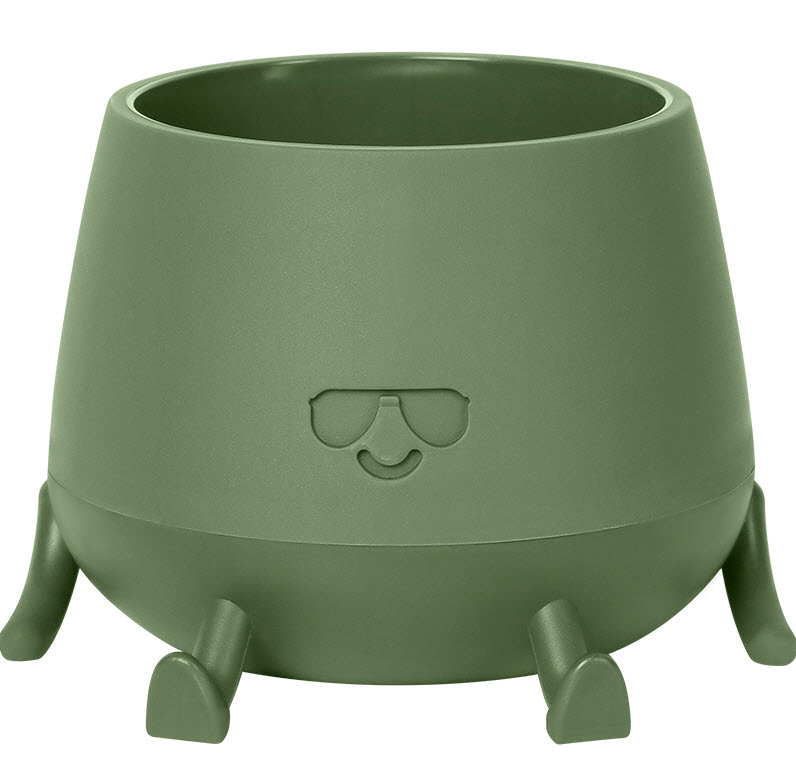 Кашпо Мистер Крутой 0,6л оливковый, пластик арт.КШ-1854 по цене 