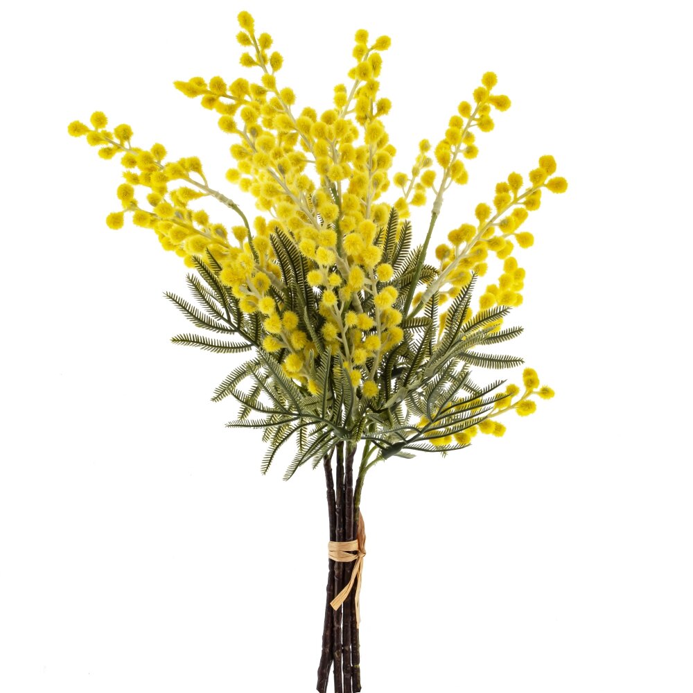 Цветы искусственные Букет Мимозы 18х16х41см арт.798994 по цене 
