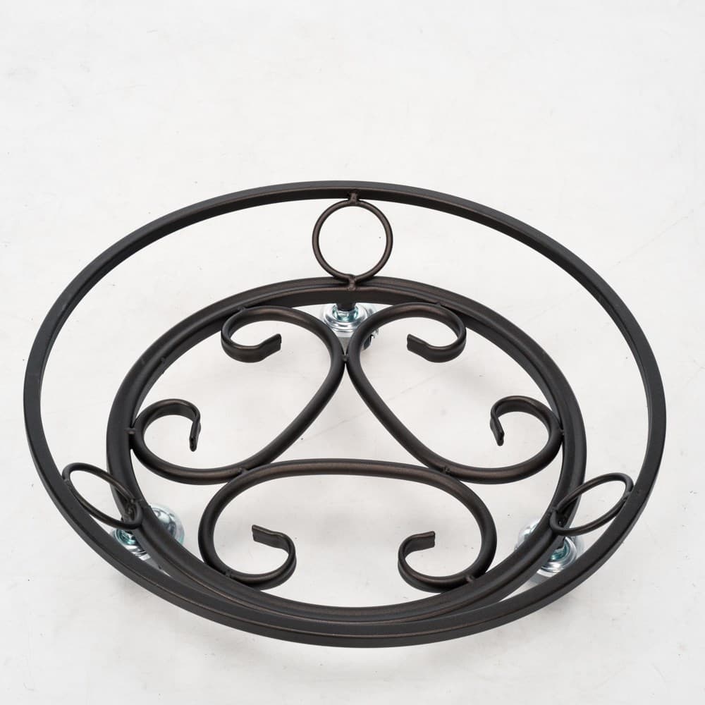 Подставка под цветы напольная из трубки черный арт.21-003Br по цене 