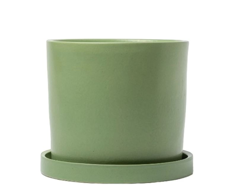 Горшок Лидер 10х12см 0,7л оливковый, керамика арт.10005586 по цене 