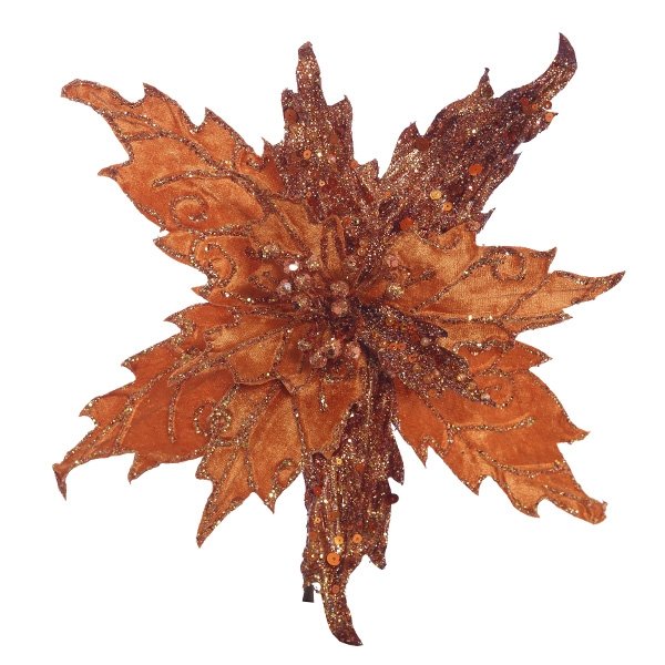 Цветок искусственный Праздник детства, оранжевый 33х33х23см по цене 