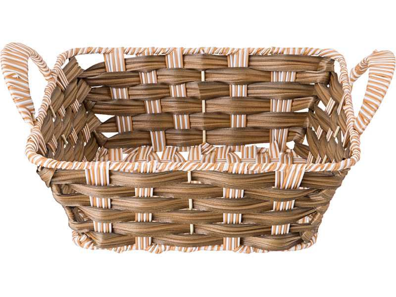 Корзинка с ручками Натурель светлое плетение 22х22х8/11см арт.109-304 по цене 