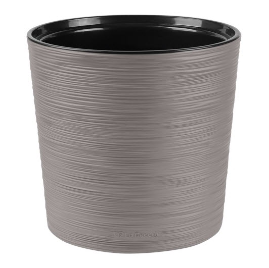 Кашпо Ла Декоро 7,5л серый жемчуг, пластик арт.КШ-0690 по цене 