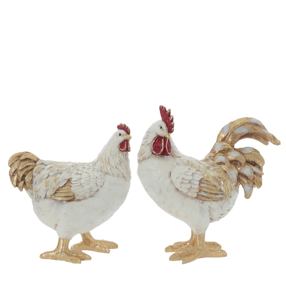 Фигурка декоративная Петух/Курица 18х9х20см 2в арт.816033 по цене 
