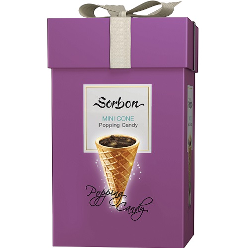 Мини-рожок Сорбон хрустящий Стреляющая карамель 200г по цене 