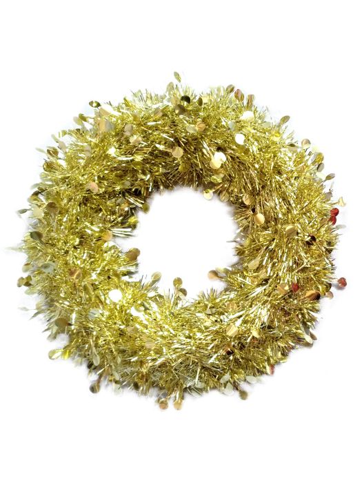 Изделие декоративное венок Золото 30x30x2,5см арт.86940 по цене 