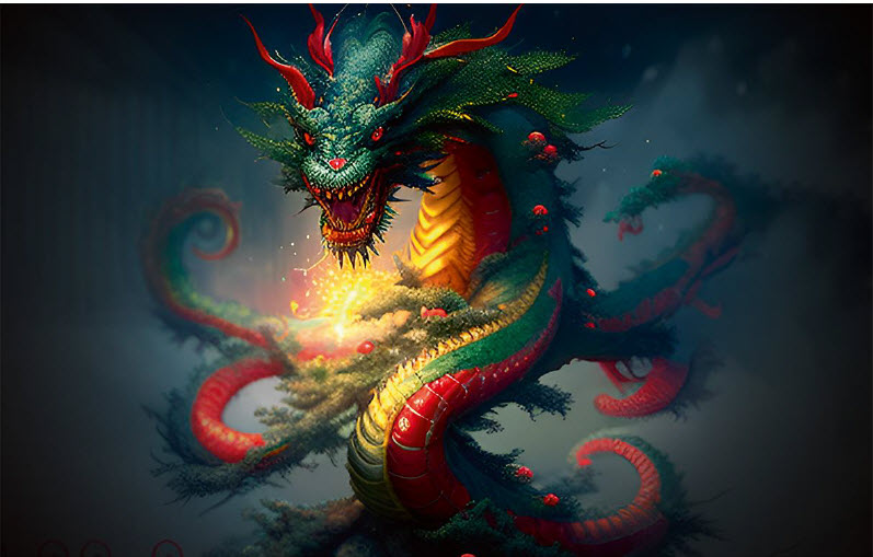 Салфетка сервировочная Огненный Дракон ПВХ 26х41см арт.13243 по цене 