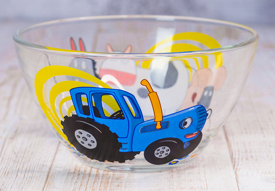 Салатник Синий Трактор 13см, стекло арт.СТС130-1 по цене 