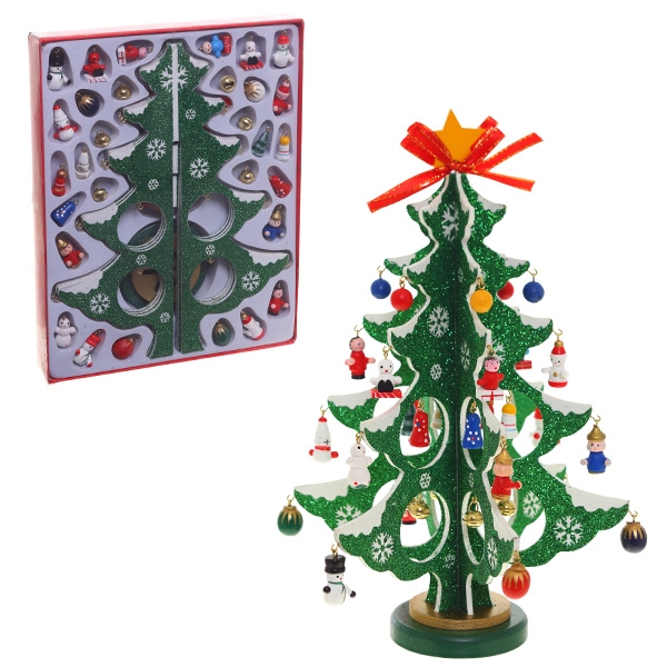 Фигурка декоративная Елка 20х3х25,5см, дерево, металл арт.239525 по цене 