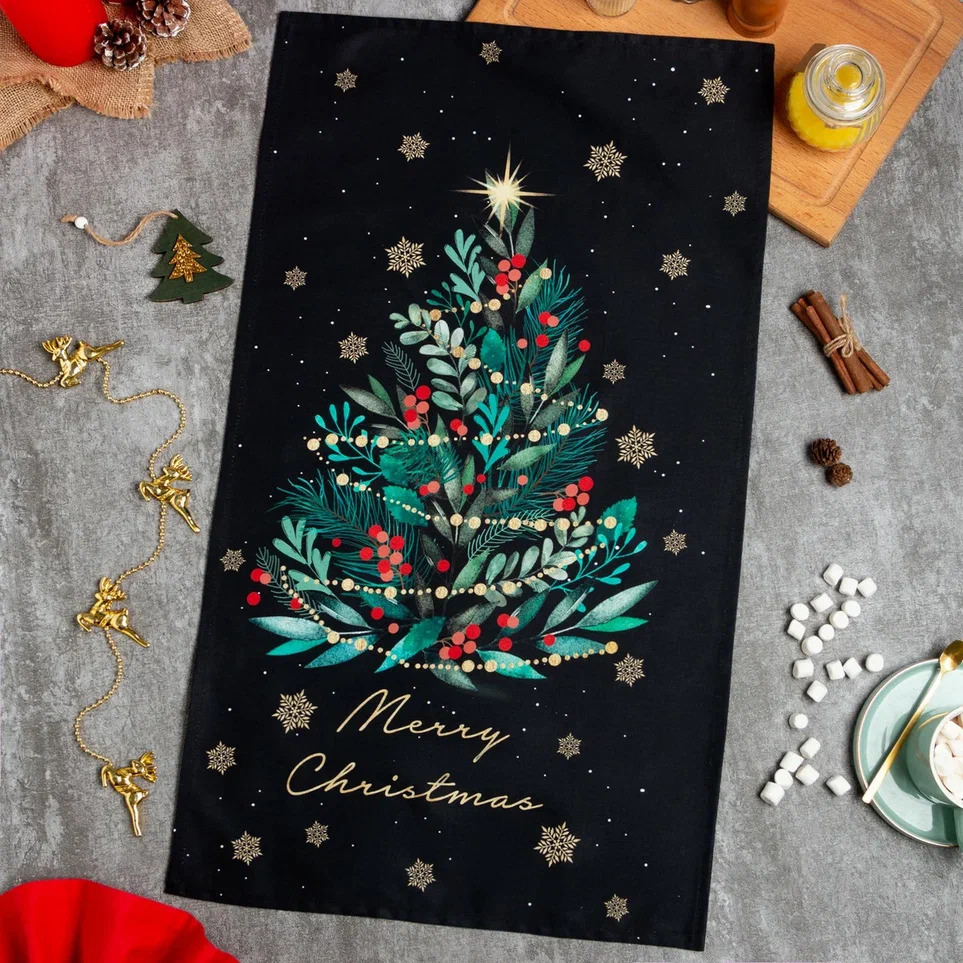 Полотенце кухонное Этель Рождество 40х73см, хлопок арт.7182005 по цене 