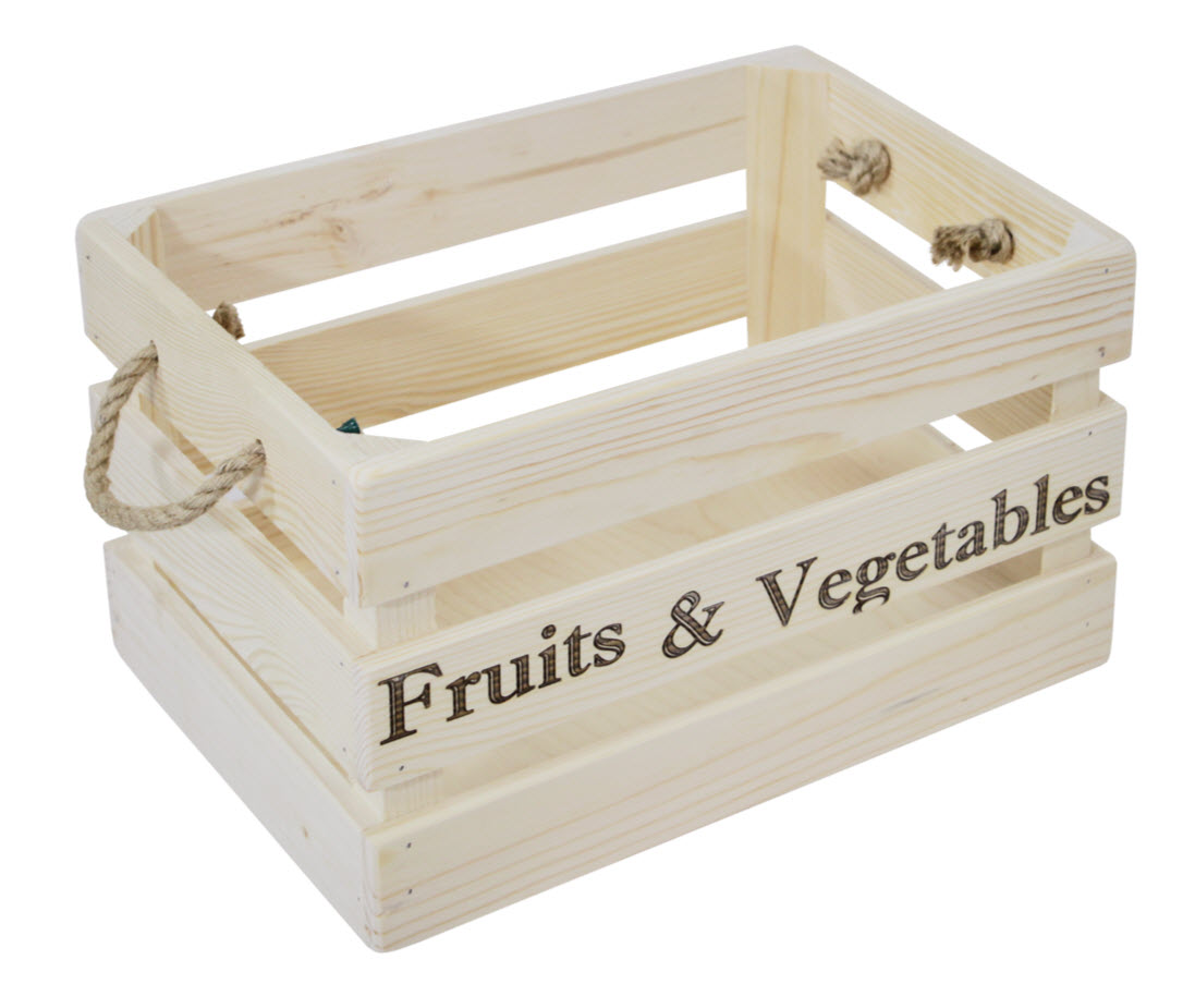 Ящик для хранения Комплект-Агро средний 28х35х21см дерево, сосна по цене 