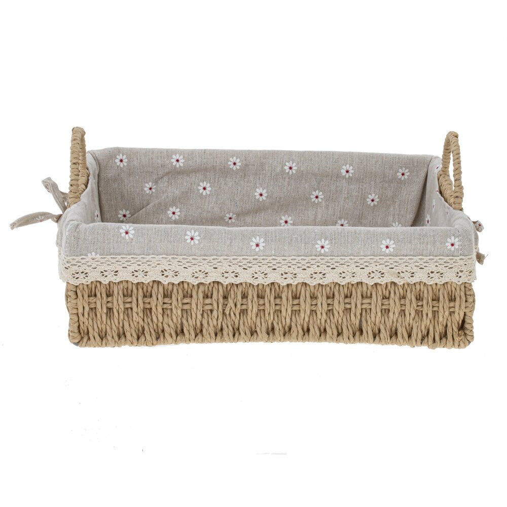 Корзина с вкладышем хлопок 25х16х14см арт.796487 по цене 