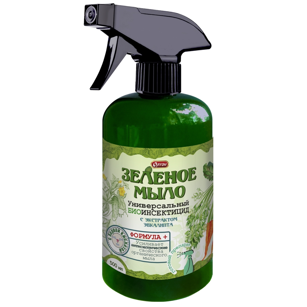 Инсектицид Ортон Зеленое мыло с экстрактом эвкалипта 500 мл  по цене 