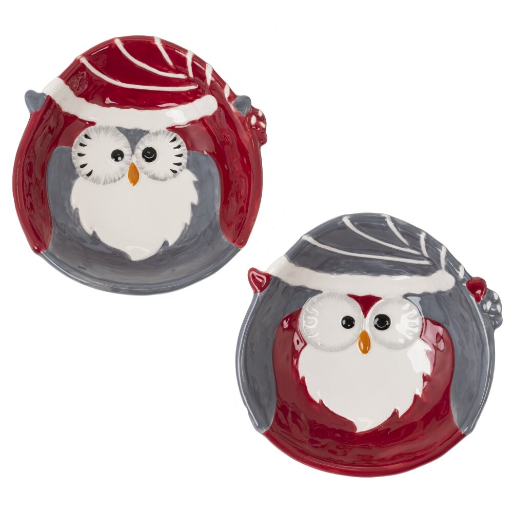 Салатник Сова 12х13х4см 2в., керамика арт.821773 по цене 