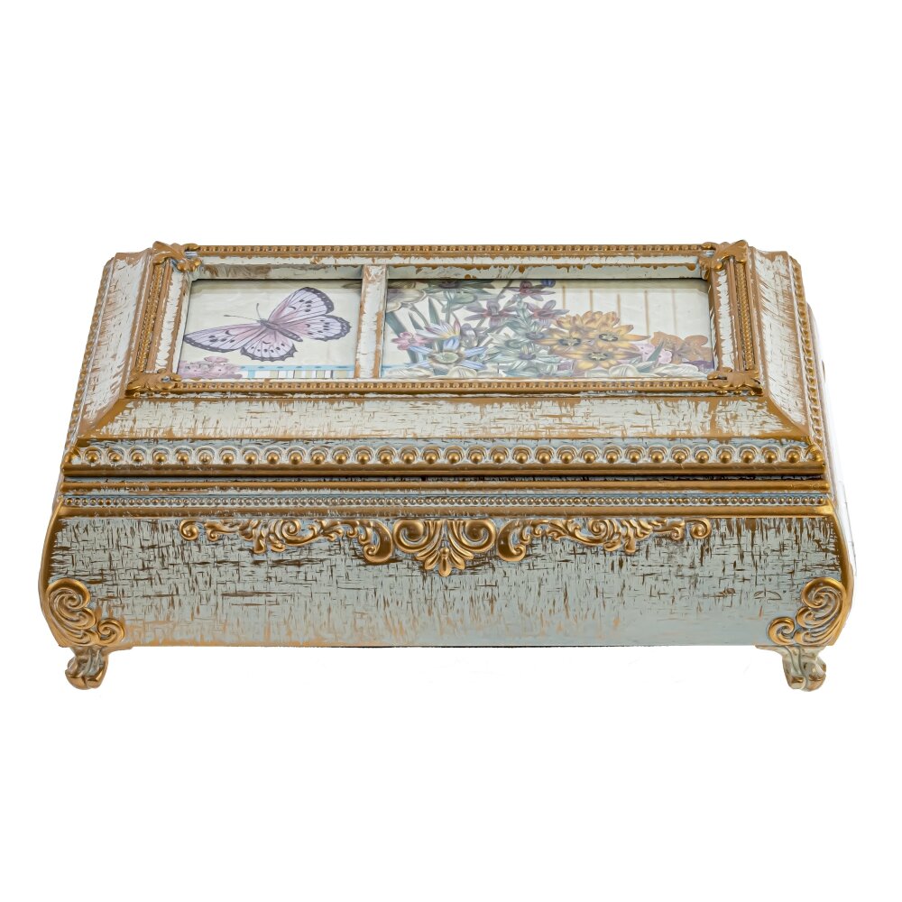 Шкатулка музыкальная 17х10,5х6см арт.201002 по цене 