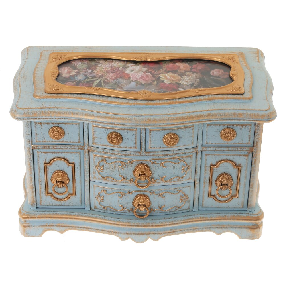 Шкатулка для украшений музык 21,5х11,5х13см арт.219596 по цене 