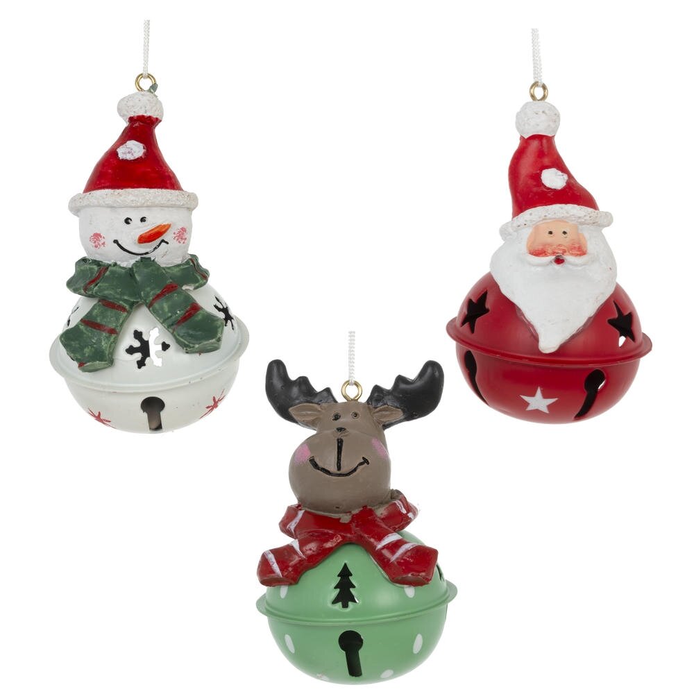 Изделие декор подвесное Бубенчик 6х6х8см 3в. арт.822608 по цене 