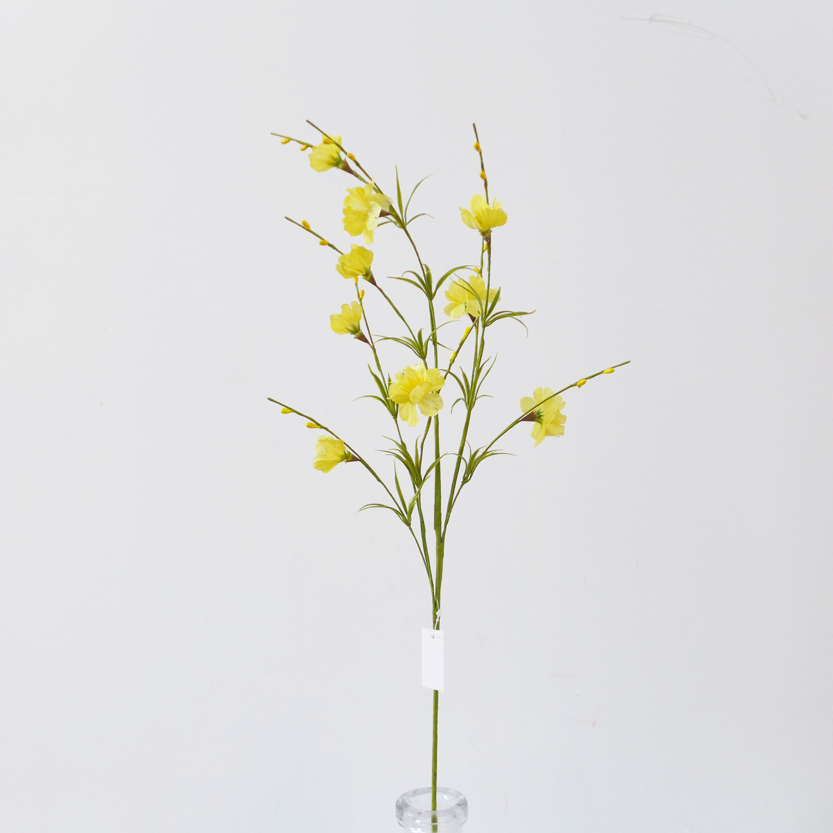 Цветок искусственный Ветка Энотера 78см, желтый по цене 