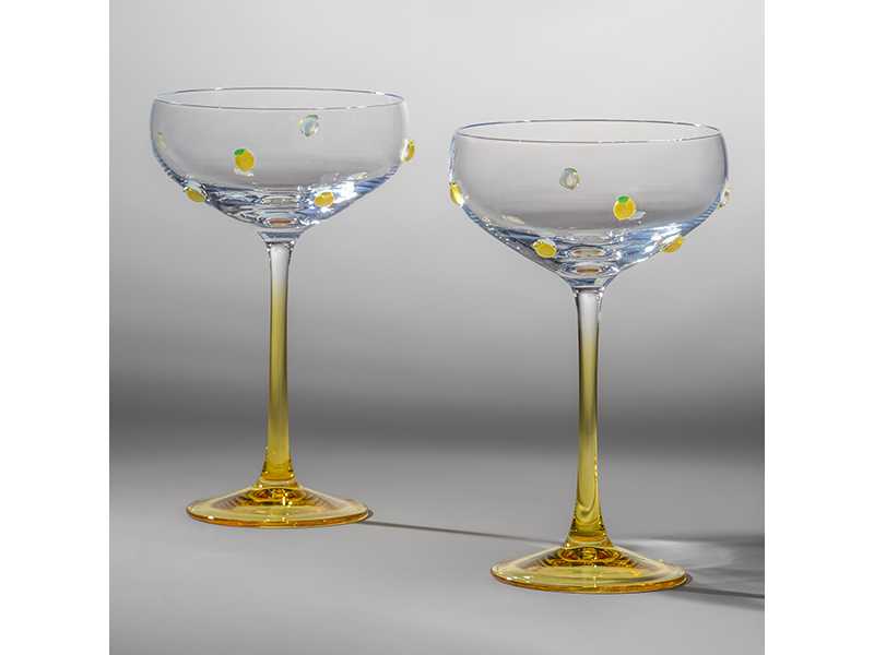 Набор креманок Фруктовый лимон 2шт 270мл, стекло арт.685-100 по цене 