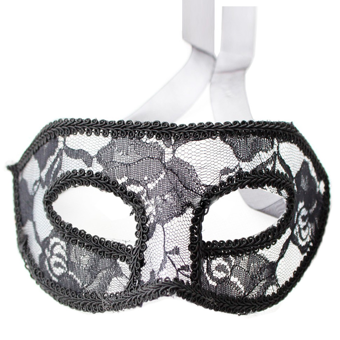 Маска маскарадная Черная, 20х8х5 см по цене 