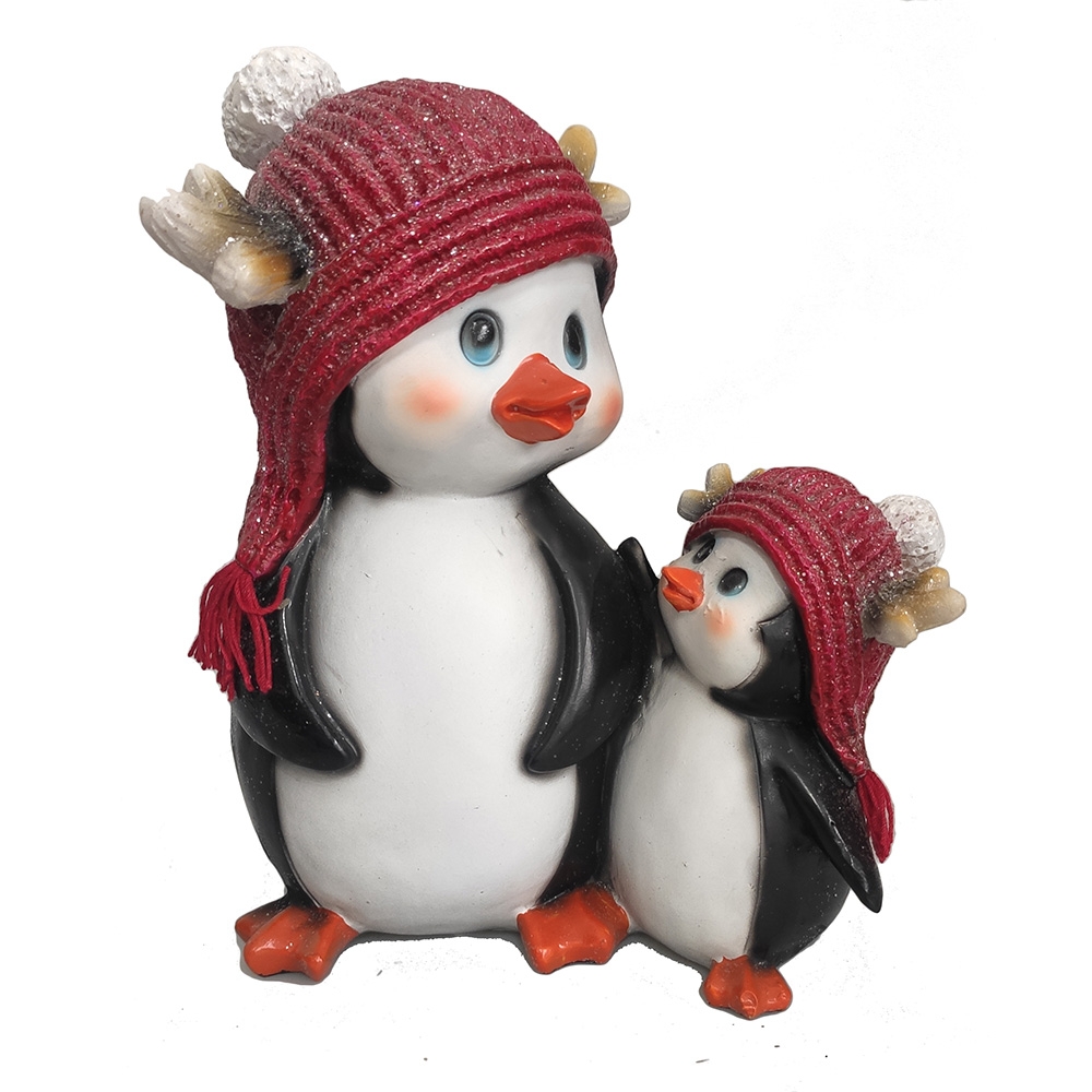 Фигура декоративная Пингвиненок с мамой 15х10х13см полистоун арт.718273/W234 по цене 