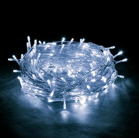 Гирлянда Вегас электрическая-конструктор Нить 48 синих ламп 5м по цене 