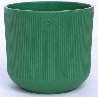 Горшок Росси ВипСет с дренажной системой 13х14,5х14,5см 1,9л пластик зеленый по цене 