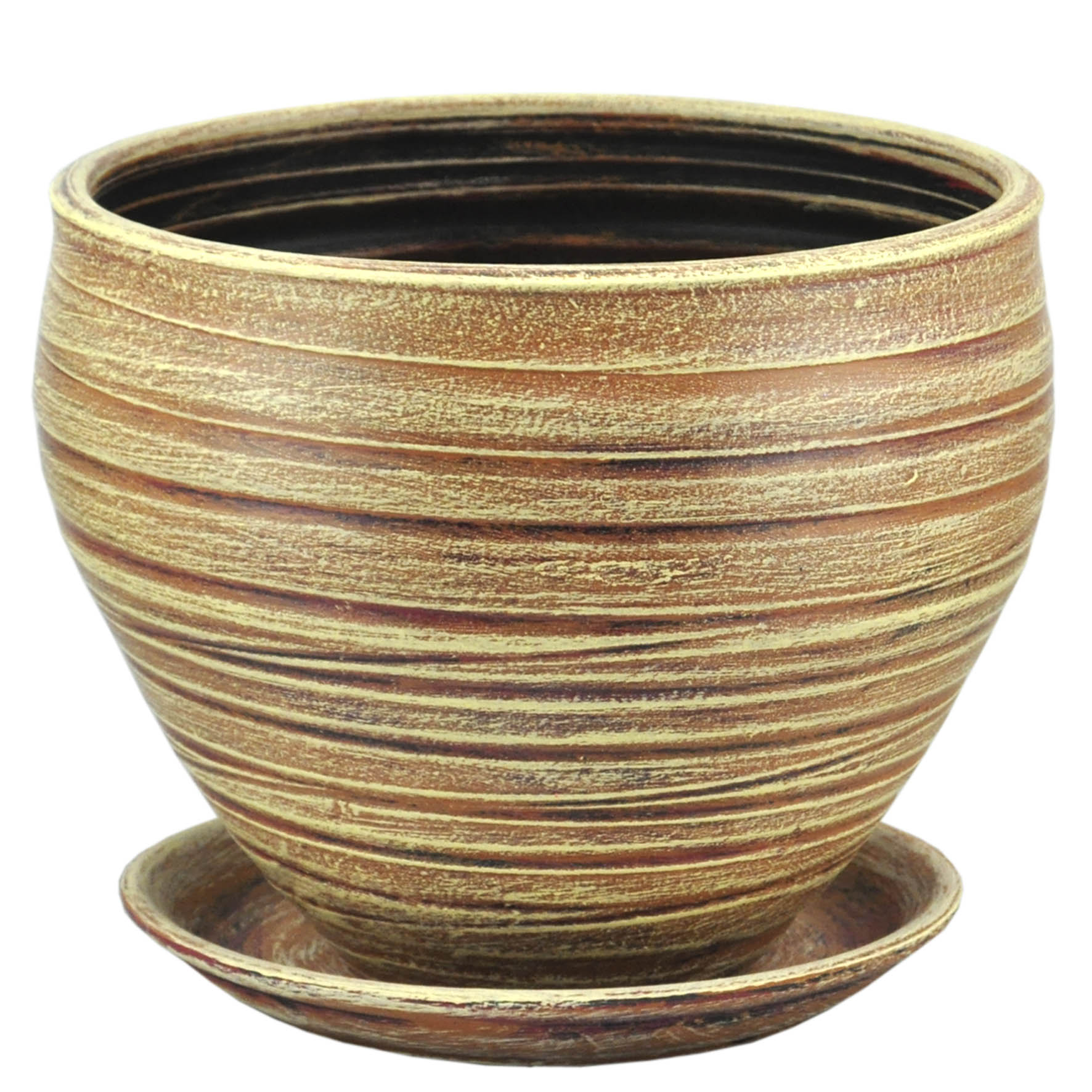 Горшок  классика Модерн 24см 6,5л керамика, бежевый арт.667161 по цене 