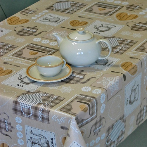 Клеенка Соль&Перец Чайный 140см арт.587/5 по цене 