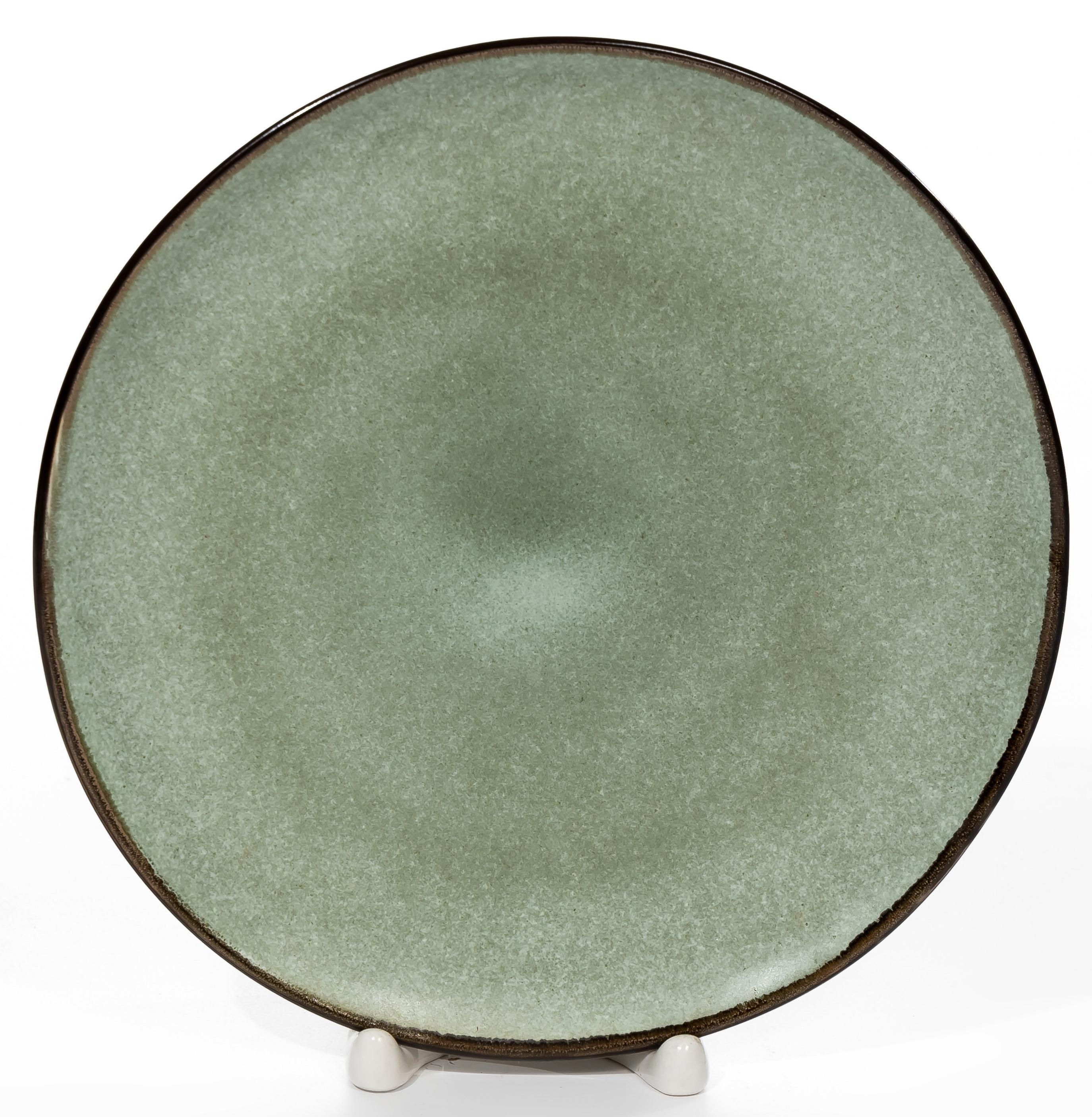 Тарелка мелкая Инга 20см, зеленый, керамика арт.234-60010 по цене 