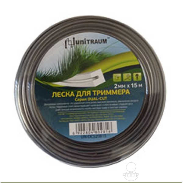 Леска для триммера двухкомп. квадратная витая 2.4мм x 15м по цене 