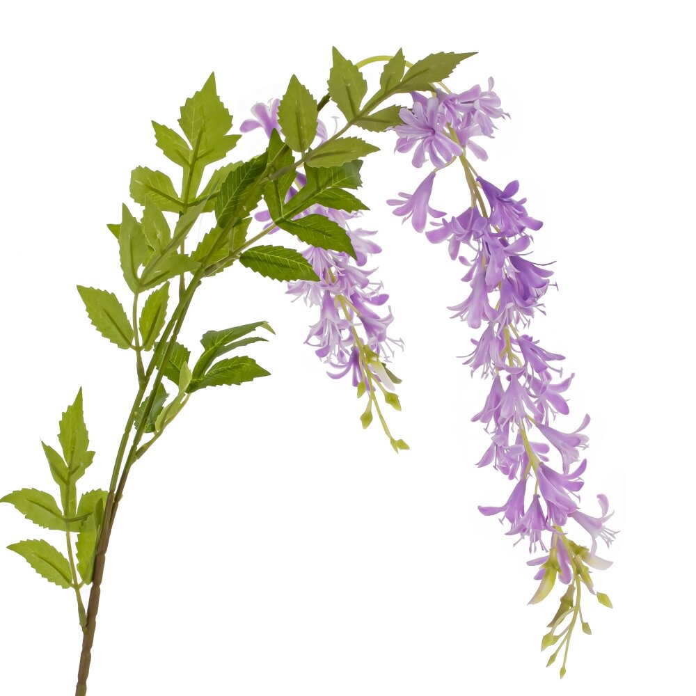 Цветок искусственный Глициния 10х5х111см арт.814666 по цене 