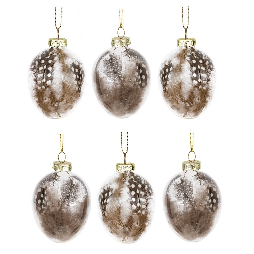 Набор из 6-ти изделий подвесных Яйцо пасхальное 19х19,5х6см арт.819290 по цене 