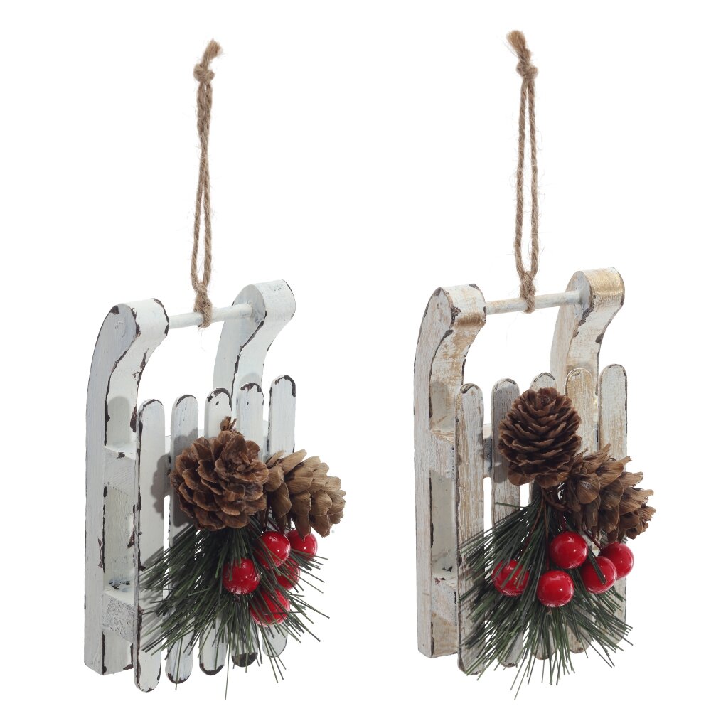 Изделие декор подвесное Сани 7х6х13см 2в. арт.822510 по цене 