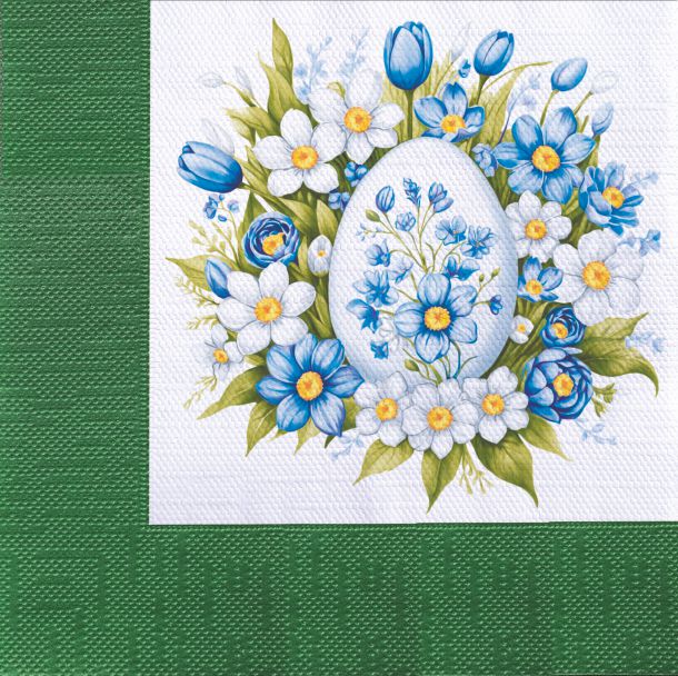 Салфетки бумажные Пасхальная открытка 33х33см 3-х слойные 20л 2 арт.25518 по цене 