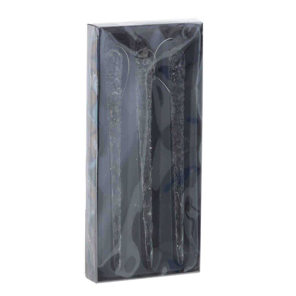 Украшение Сосулька набор 3шт, стекло арт.805829 по цене 