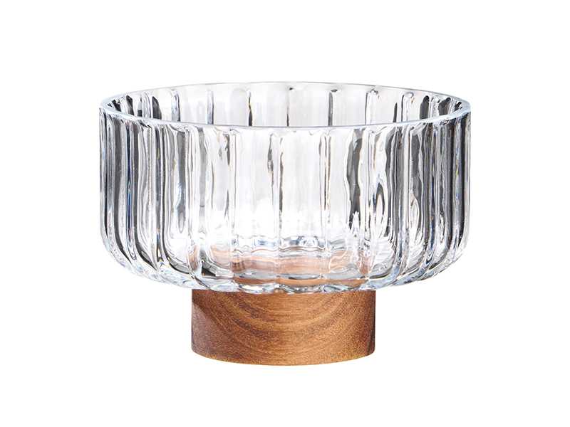 Конфетница Вилладж 650мл, стекло/акация арт.750-003 по цене 