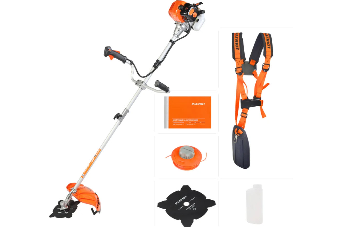 Триммер бенз. 46см 1.32кВт 2т (леска2.4/нож) Patriot PT3555 ES по цене 