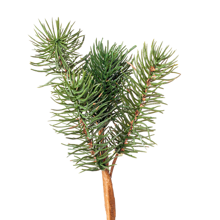 Изделие декоративное Ветка еловая, зеленая 30см по цене 