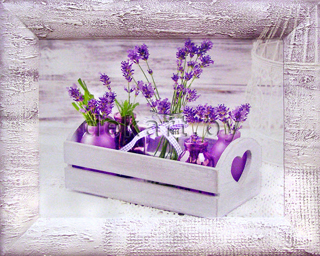 Картина - репродукция Лаванда в корзинке 30х40см арт.8Л0393 по цене 