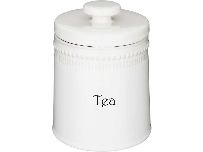Банка для чая Бронко Соул Китчен белый 16х12см 900мл арт.189-411 по цене 